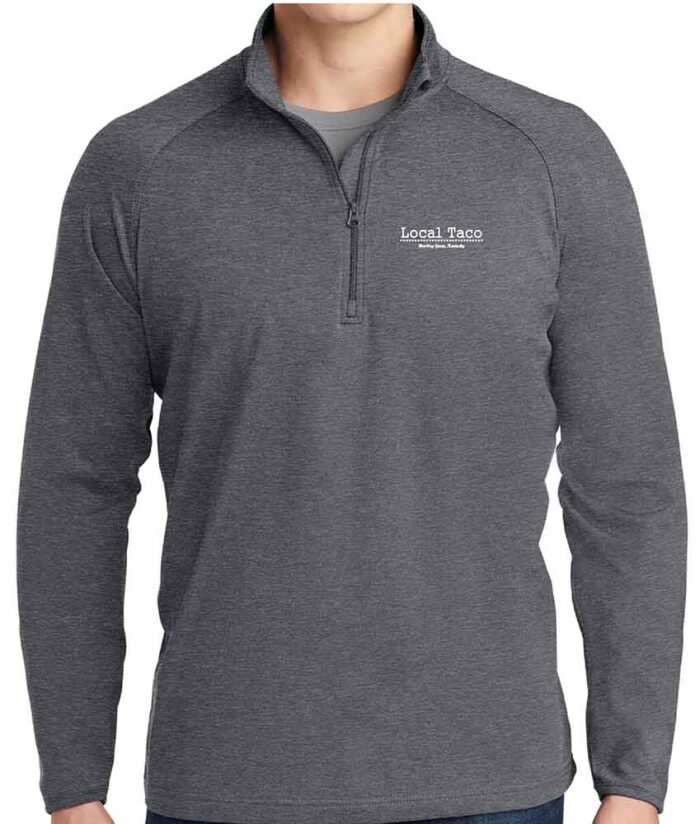 Sport-Tek Quarter Zip Pullover Charcoal Grey Heather