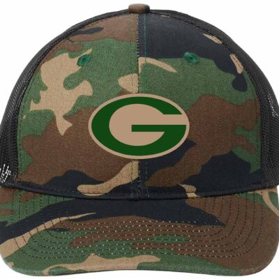 Port Authority® Snapback Trucker Cap Woodland Camo/Black