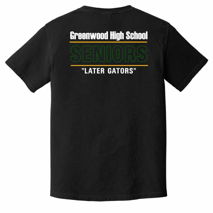2026 Seniors Comfort Colors Heavyweight T-Shirt Black - Image 2