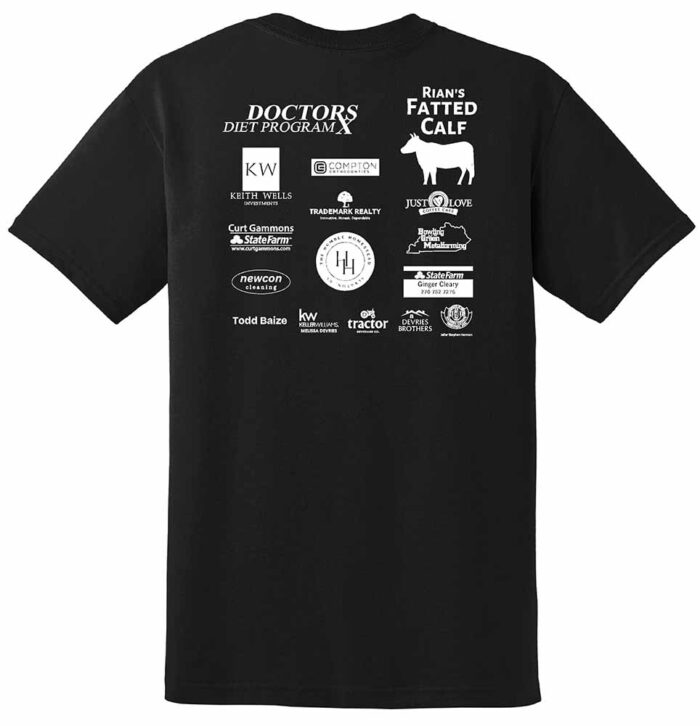 SWHS Girls LaCrosse Sponsor Shirt - Gildan® DryBlend® T-Shirt Black - Image 2