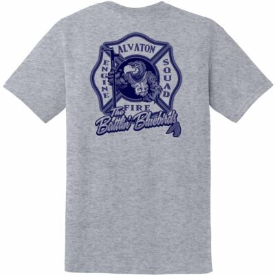 Alvaton Fire Gildan® DryBlend® T-Shirt Sport Grey - Battlin Bluebirds
