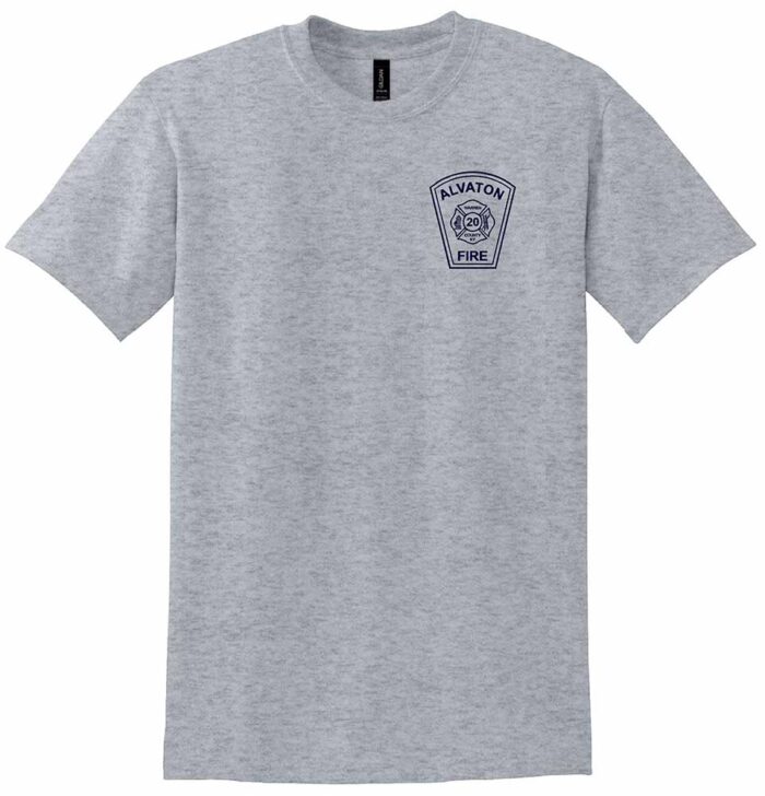 Alvaton Fire Gildan® DryBlend® T-Shirt Sport Grey - Battlin Bluebirds - Image 2