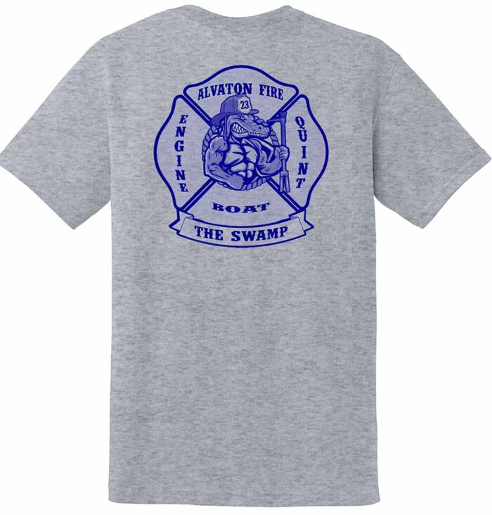 Alvaton Fire Gildan® DryBlend® T-Shirt Sport Grey - The Swamp