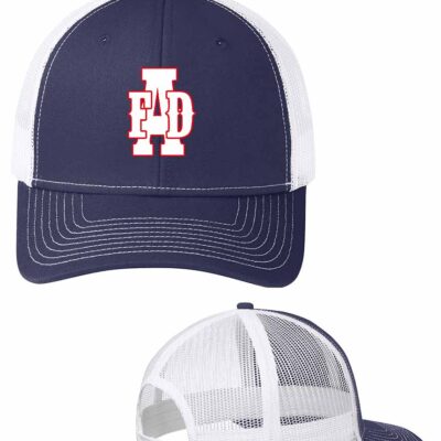 Alvaton Fire Port Authority® Snapback Trucker Cap True Navy on White