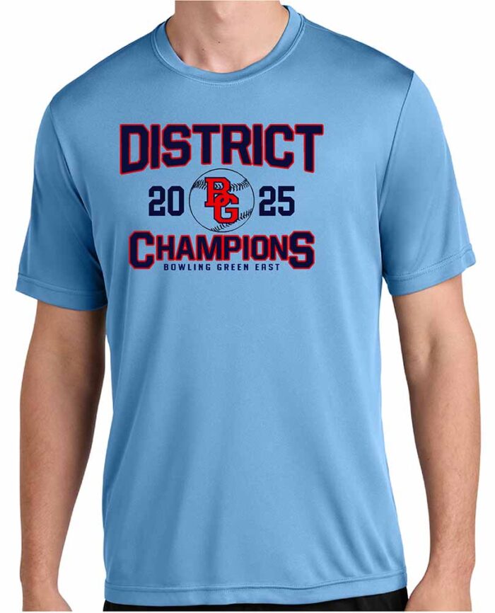 BG East District Champs 12s Sport-Tek® PosiCharge® Competitor™ Tee Carolina Blue