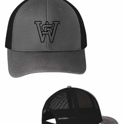 SW XC Port Authority® Snapback Trucker Cap Grey Steel and Black
