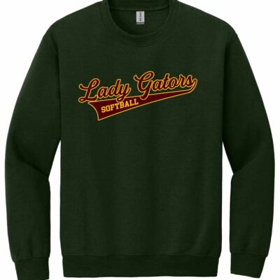DCMS Softball Gildan Heavy Blend Sweatshirt Forest Green