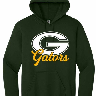 GHS Football "Big G" Gildan Hoodie Forest Green