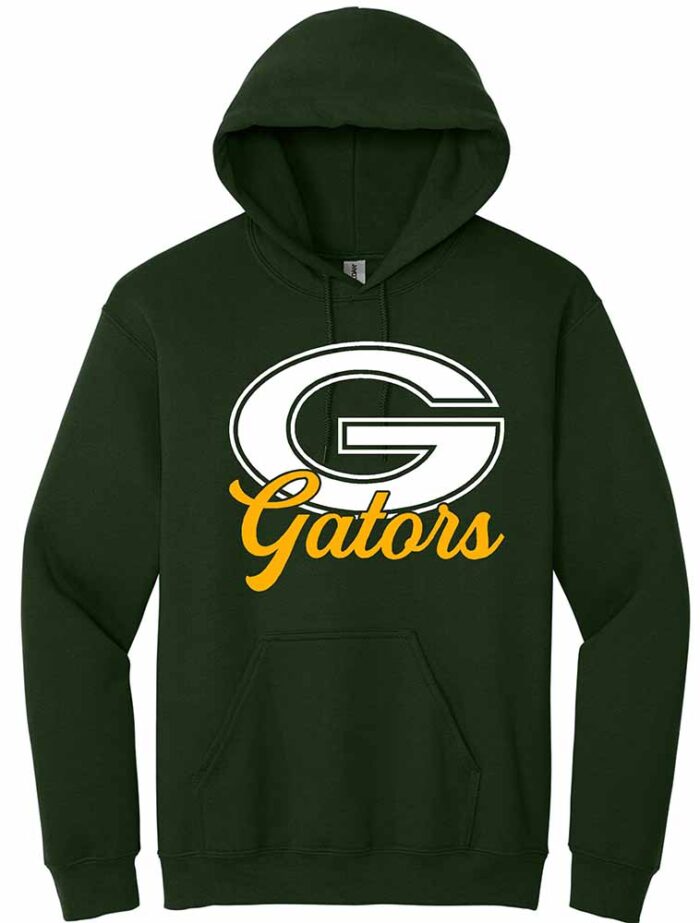 GHS Football "Big G" Gildan Hoodie Forest Green
