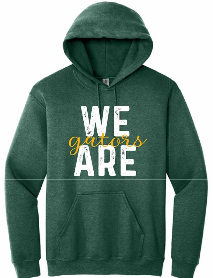 GHS Football "We Are" Gildan Hoodie Heather Dark Green