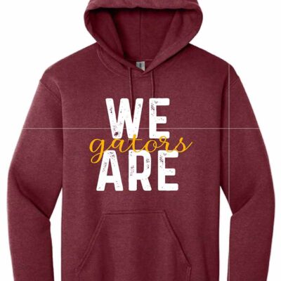GHS Football "We Are" Gildan Hoodie Heather Dark Maroon