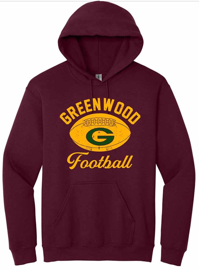 GHS Football Gildan Hoodie Maroon