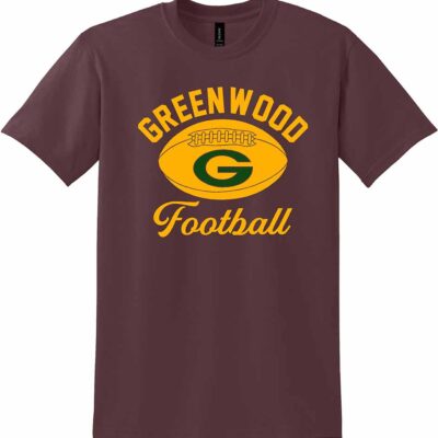 GHS Football Gildan Short Sleeve T-Shirt Dark Maroon