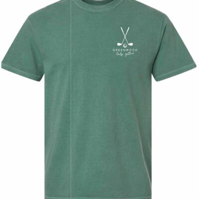 GHS Golf Lady Gators Comfort Colors Heavyweight T-Shirt Light Green