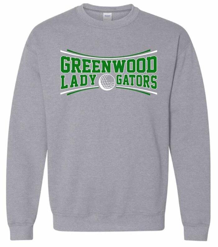 GHS Golf Lady Gators Gildan Sweatshirt Sport Grey