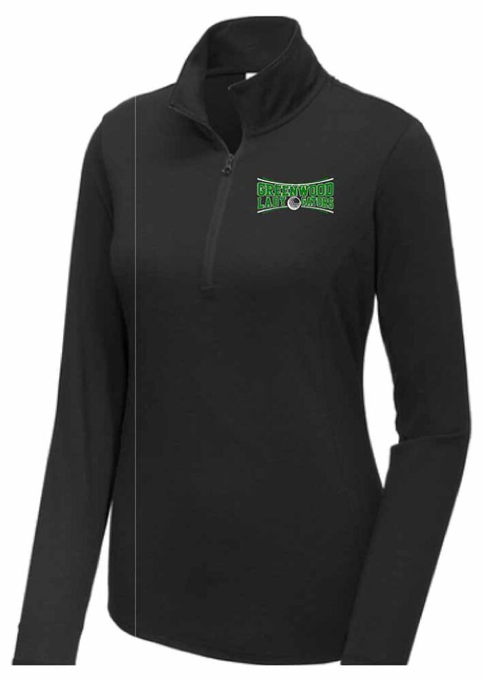 GHS Golf Lady Gators Quarter Zip Pullover Black