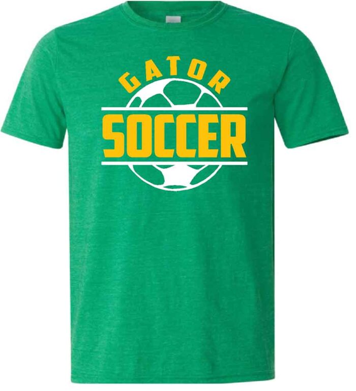 GHS Soccer Gildan Softstyle Cotton T-Shirt Heather Irish Green
