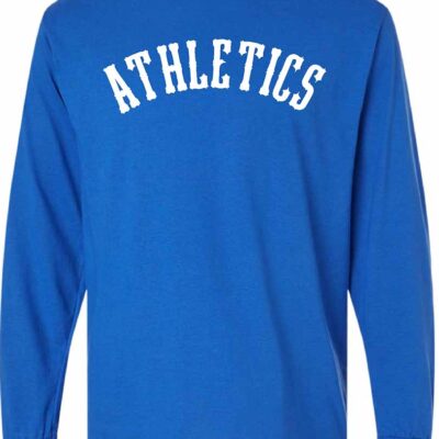 BG Athletics Sport-Tek® Long Sleeve PosiCharge® Competitor™ Tee Blue Letters