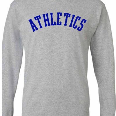 BG Athletics Gildan Long Sleeve T-Shirt Grey Letters