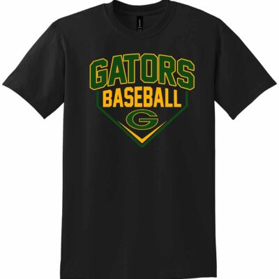 GHS Baseball Gildan DryBlend Short Sleeve T-Shirt Home Plate Black