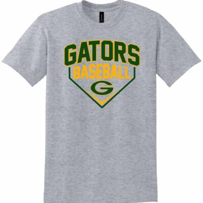 GHS Baseball Gildan DryBlend Short Sleeve T-Shirt Home Plate Sport Grey