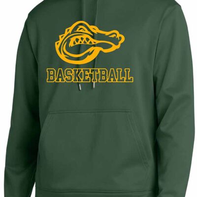 GHS Basketball Sport-Tek Sport-Wick Fleece Hooded Pullover Forest Green