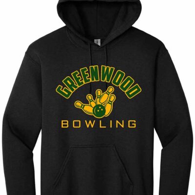 GHS Bowling Gildan Hoodie Bowling Pins Black