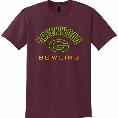 GHS Bowling Gildan DryBlend Short Sleeve T-Shirt Big G Maroon