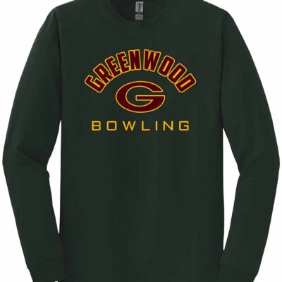 GHS Bowling Gildan Long Sleeve T-Shirt Big G Forest Green
