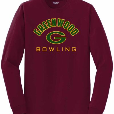 GHS Bowling Gildan Long Sleeve T-Shirt Big G Maroon