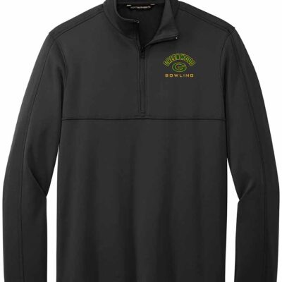 GHS Bowling Port Authority® Smooth Fleece 1/4-Zip Black