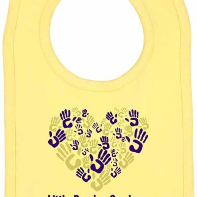 IBP Rabbit Skins Infant Premium Jersey Bib Hands Butter