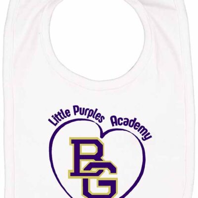 IBP Rabbit Skins Infant Premium Jersey Bib Heart White