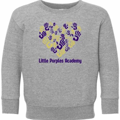 IBP Rabbit Skins Toddler Fleece Crewneck Sweatshirt Hands Heather