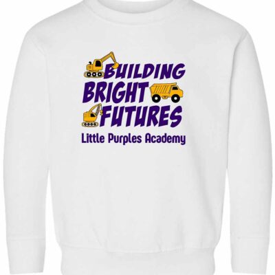 IBP Rabbit Skins Toddler Fleece Crewneck Sweatshirt White
