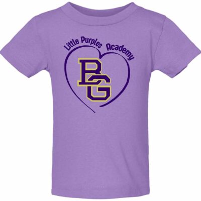IBP Rabbit Skins Infant Cotton Jersey Tee Heart Lavender