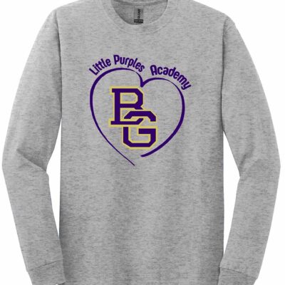 IBP Gildan® Heavy Cotton™ Long Sleeve T-Shirt Heart Sport Grey