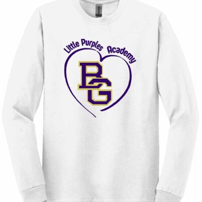 IBP Gildan® Heavy Cotton™ Long Sleeve T-Shirt Heart White