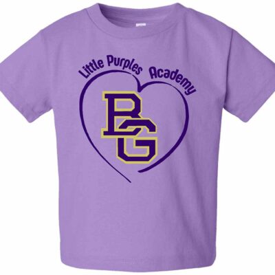 IBP Rabbit Skins Toddler Cotton Jersey Tee Heart Lavender