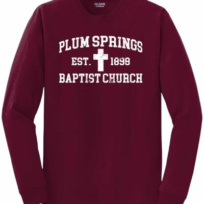 PSBC Gildan Long Sleeve T-Shirt Maroon