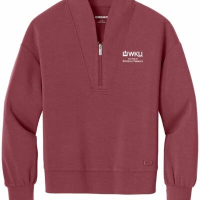 WKU PT OGIO® Women’s Transcend 1/4-Zip Soft Ruby
