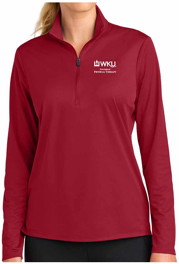 WKU PT Sport-Tek® Women’s Micropique Sport-Wick® 1/4-Zip Deep Red