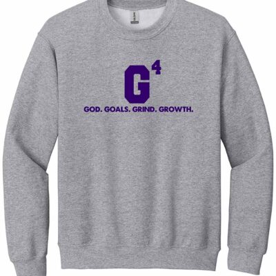 Lady Purples Gildan Crewneck Sweatshirt Sport Grey