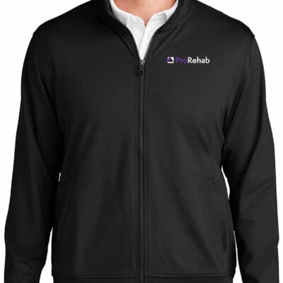 ProRehab Port Authority® C-FREE® Double Knit Full-Zip Deep Black