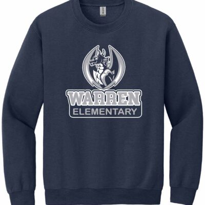 Warren Elementary Gildan Crewneck Sweatshirt Navy