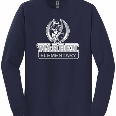 Warren Elementary Gildan Long Sleeve T-Shirt Navy